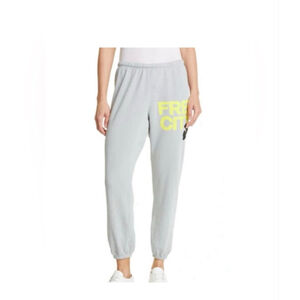 FREECITY Logo Sweatpants Silver Rock Gray
Size XS
